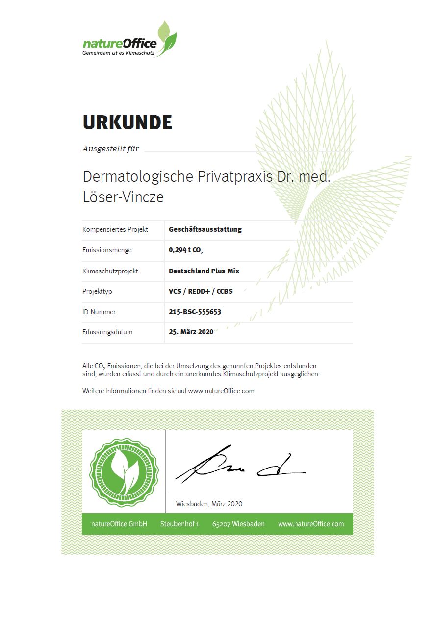 Urkunde natureOffice
